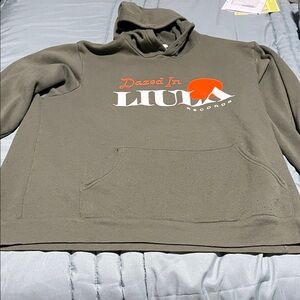 Dazed In LIIULA Olive Graphic Hoodie